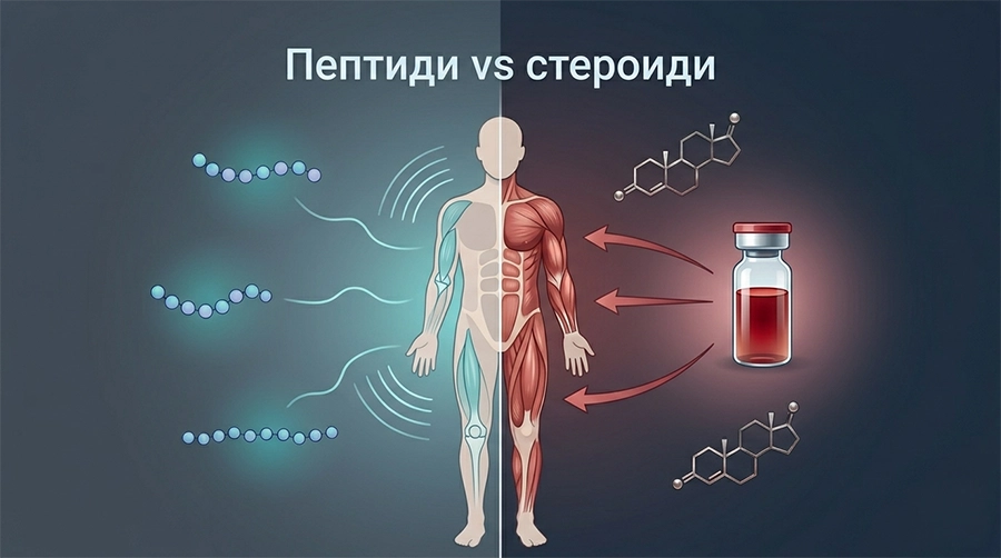 Пептиди vs Стероиди: Каква е разликата?